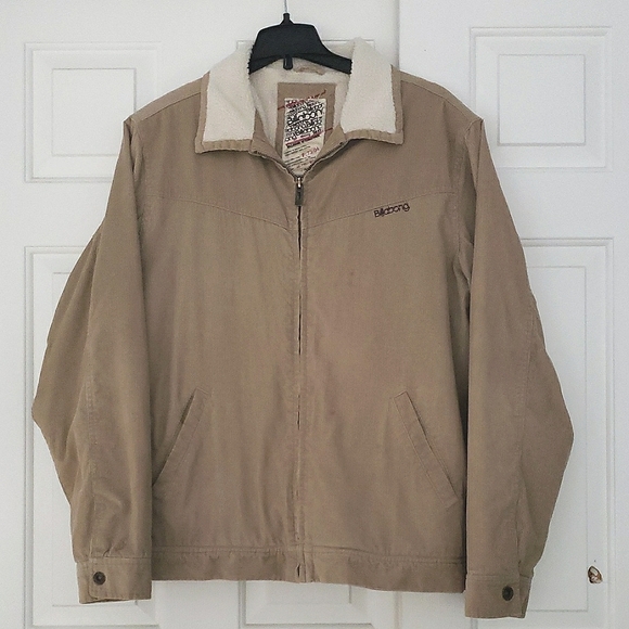 Billabong Y2k Distressed Corduroy Zip Bomber Lined Jacket - Picture 1 of 5